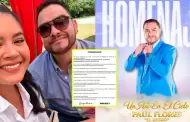 Viuda de Paul Flores cancela concierto en su homenaje por extorsiones: "No es una decisi�n f�cil"