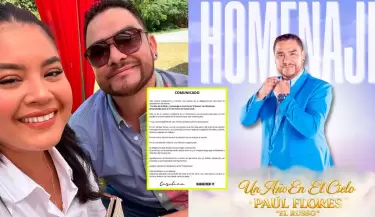 Viuda de Paul Flores cancela concierto en su homenaje por extorsiones