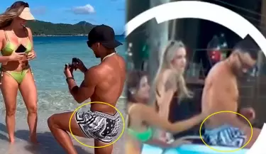 Said Palao vuelve a ser tendencia por detalle en su ampay en Argentina.