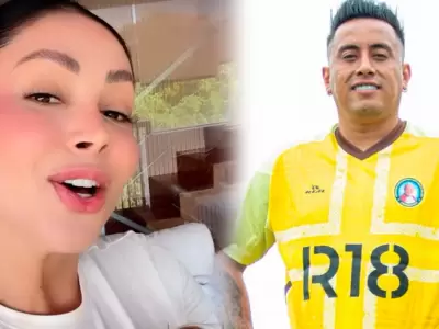 Pamela Franco canta derrochando mucho amor por Christian Cueva