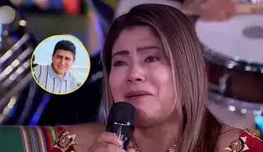Flor Guerrero se conmueve al recordar a Jhon Leyva en homenaje.
