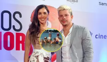 Korina Rivadeneira se va del pa�s junto a sus hijos en medio de rumores de separaci�n con Mario Hart.