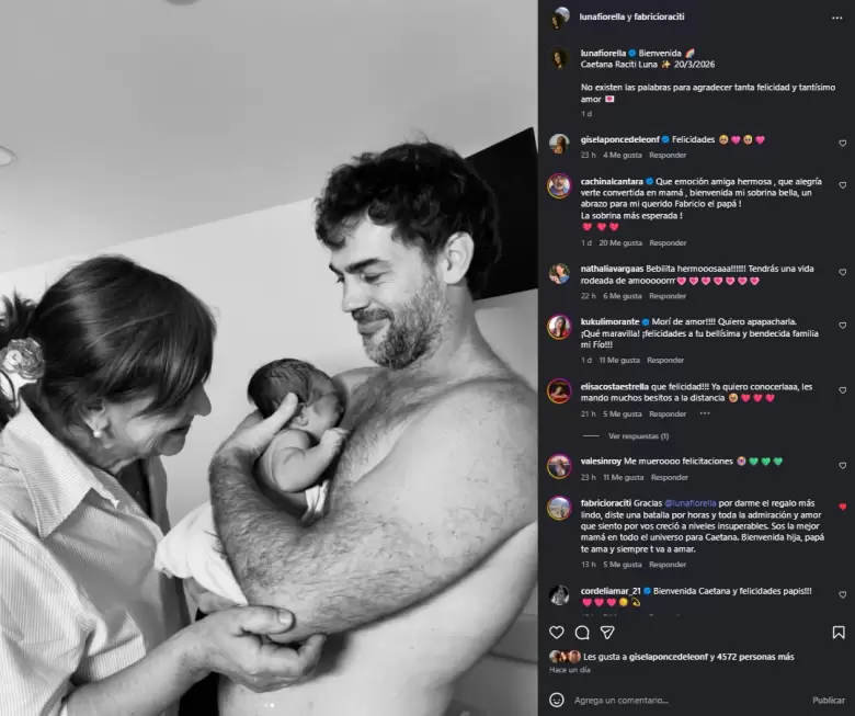 Figuras de la far�ndula comentan el nacimiento del beb� de Fiorella Luna. (Captura de pantalla)
