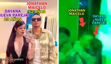 Jonathan Maicelo fue visto sumamente cari�oso con joven exconductora en un box.