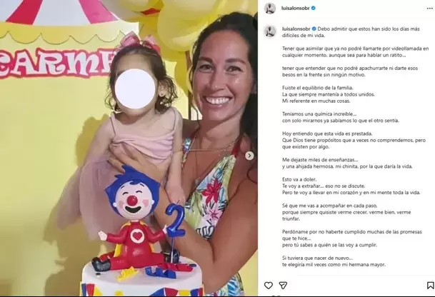 Hermana de Luis Alonso Bustíos falleció en accidente