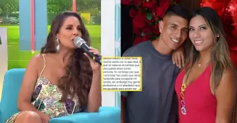 Emilio Jaime reacciona al encuentro de Flavia Laos y Luciana Fuster.