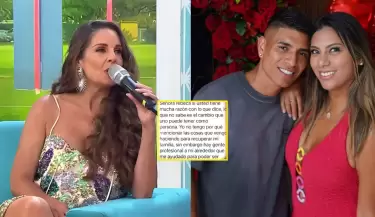 Paolo Hurtado responde a Rebeca Escribens tras cr�ticas a su reconciliaci�n con Rosa Fuentes.