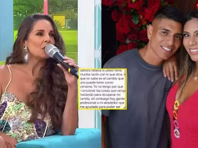 Paolo Hurtado responde a Rebeca Escribens tras cr�ticas a su reconciliaci�n con Rosa Fuentes.