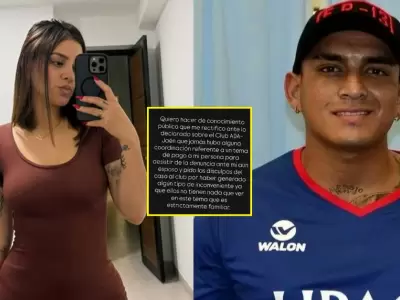 Esposa de Eduardo Rabanal se rectifica y neg� denuncia a club.