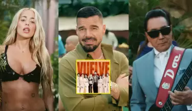Ricky Martin transforma su ic�nica balada 'Vuelve' en cumbia junto a Tini y Los �ngeles Azules.