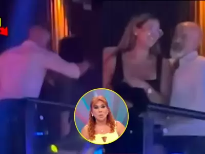 Carlos Alc�ntara reaparece de fiesta en Barranco y Magaly Medina lo expone.