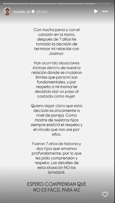 Historia de Mar�a Fe Salda�a