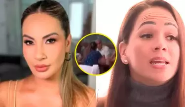 Melissa Klug tuvo fuerte calificativo contra Pamela L�pez sin saber que estaba en plena transmisi�n.