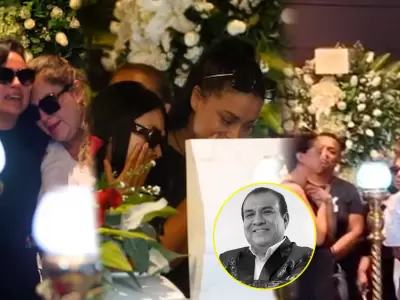 Far�ndula, familiares y fans despiden a Manolo Rojas en el Gran Teatro Nacional.