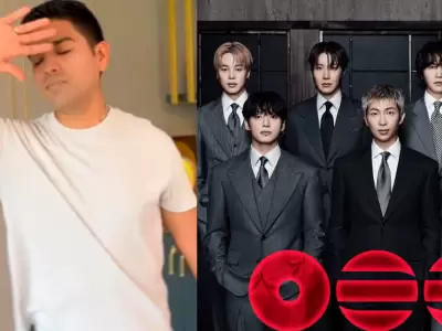 Christian Yaip�n celebr� la llegada de BTS a Per� bailando su nuevo tema.