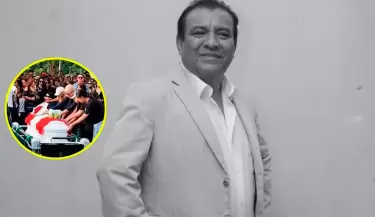 Manolo Rojas recibi� cristiana sepultura en Huachipa este 29 de marzo.