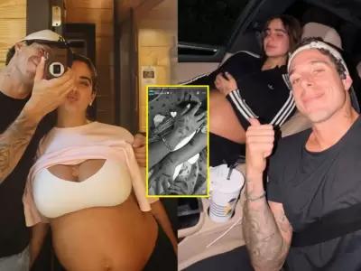Hugo Garc�a e Isabella Ladera rompen su silencio tras foto de beb� recien nacido.