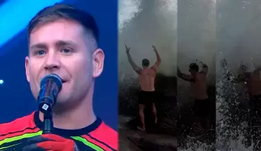 Pancho Rodr�guez pone en riesgo su vida tras accidente en la playa.