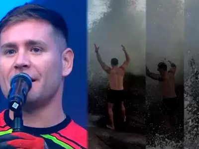 Pancho Rodr�guez pone en riesgo su vida tras accidente en la playa.