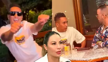 Christian Cueva  y Dayron Mart�n se reunieron.