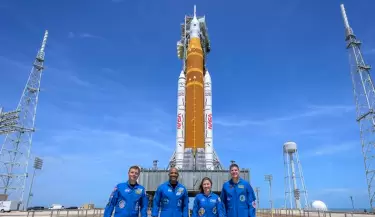 El lanzamiento de Artemis 2 a la Luna.