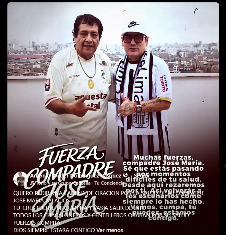 Mensaje de To�o Centella a Chacal�n Jr.