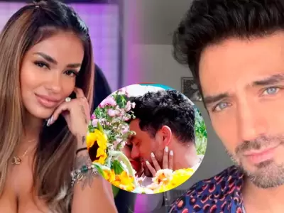 Shirley Arica y Pablo Heredia realizan una rom�ntica sesi�n de fotos