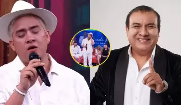 Hijo de Manolo Rojas rompe en llanto al cantarle en 'El Reventonazo de la Chola'