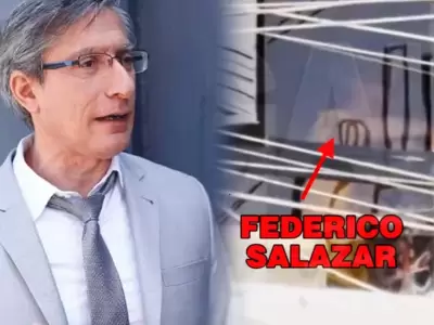 Federico Salazar es captado abrazando a una mujer tras separarse de Katia Condos