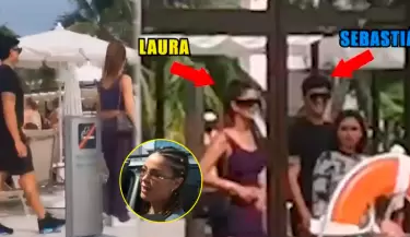 Laura Spoya viaj� con Sebasti�n G�lvez a Jamaica, pero evita hablar del tema.