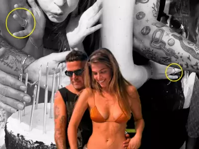 Stephanie Cayo celebra con Alejandro Sanz y un anillo genera sospechas de compromiso.