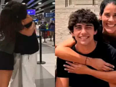 Salvador Cernadas, hijo de Gianella Neyra, se fue del pa�s.