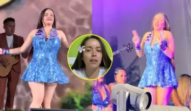 Kiara Lozano desata cr�ticas tras evitar su baile el�ctrico de la 'boa' en show.