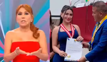 Magaly Medina se mostr� en contra del reconocimiento a Karen Paniagua.