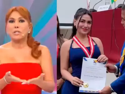 Magaly Medina se mostr� en contra del reconocimiento a Karen Paniagua.