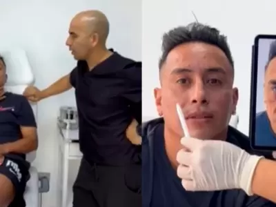 Christian Cueva sorprendi� con nuevo tratamiento est�tico.