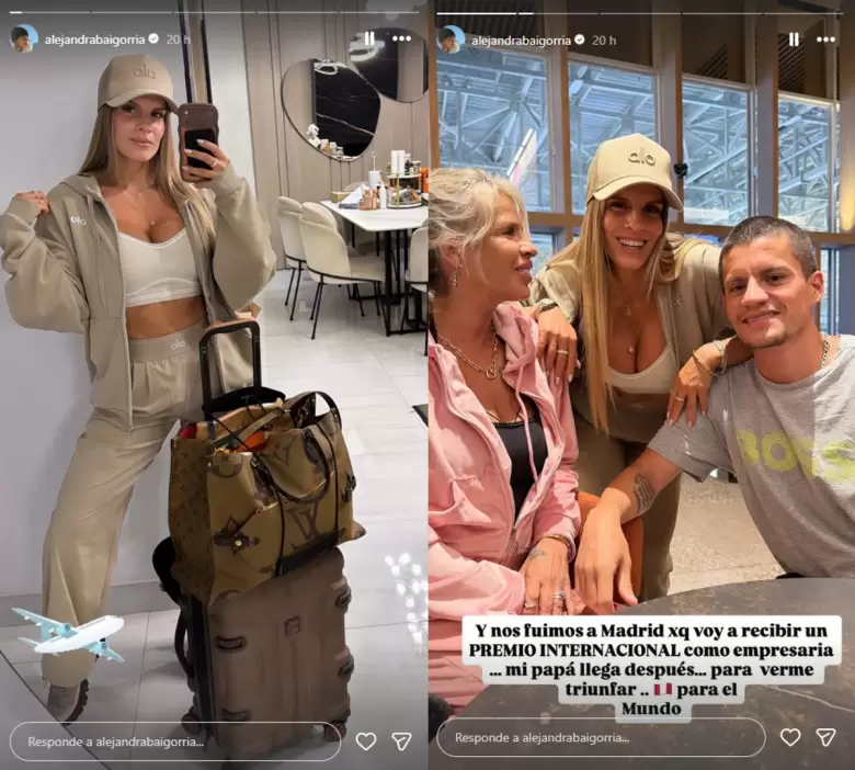 Alejandra Baigorria viaje a Espa�a con su familia sin Said Palao. (Instagram)