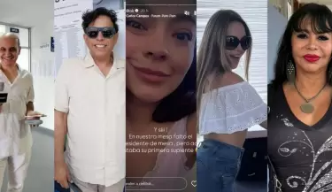 Figuras de la far�ndula acudieron a cumplir su deber ciudadano en las Elecciones 2026.