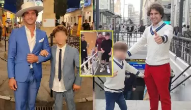 Hijo de Antonio Pav�n y Sheyla Rojas logra caminar sin ayuda.