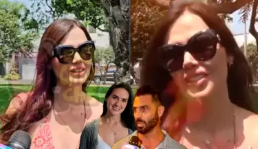 Maju Mantilla llora frente a c�maras tras confirmarse v�nculo de su esposo.