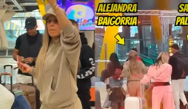 Alejandra Baigorria y Said Palao aparecen juntos en Espa�a.