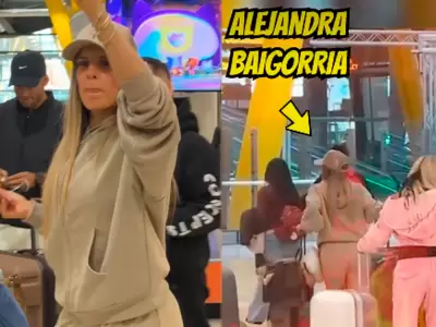 Alejandra Baigorria y Said Palao aparecen juntos en Espa�a.