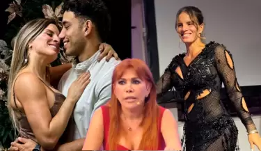 Said Palao impacta al decirle "mi amor" a Alejandra Baigorria y Magaly Medina comenta relaci�n.