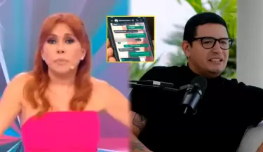 Magaly Medina arremete contra Reimond Manco tras chats comprometedores.