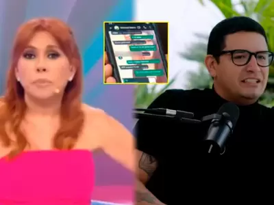 Magaly Medina arremete contra Reimond Manco tras chats comprometedores.