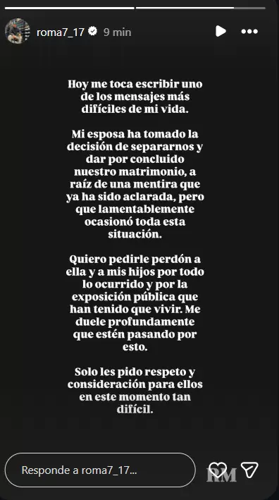 Comunicado de Reimond Manco