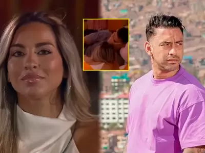 Gabriela Herrera se declara a Diego Ch�varri en vivo y �l no la frena.