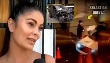 Laura Spoya aclara qu� retir� Sebasti�n G�lvez de su carro tras choque en Surco.