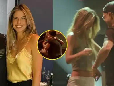 Alejandro Sanz sorprende al subir a Stephanie Cayo al escenario para bailar juntos.