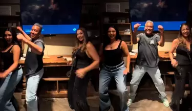 Christian Cueva sorprende bailando con Pamela Franco y Melanie Mart�nez.